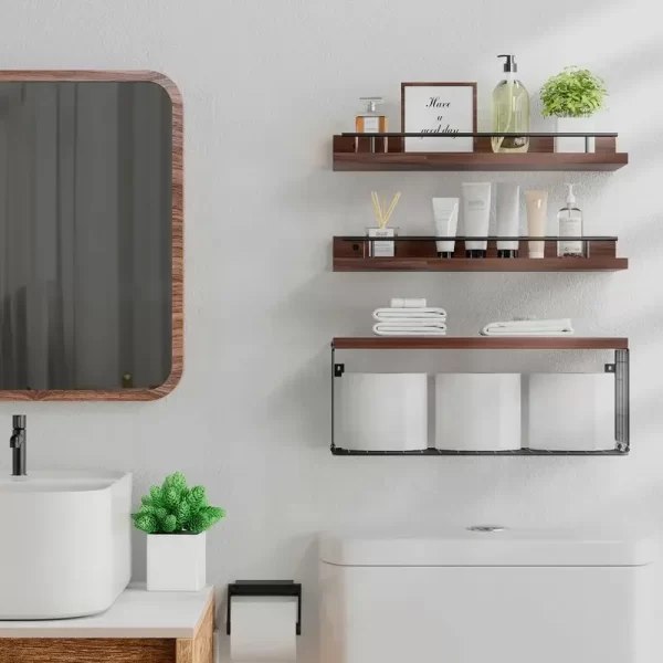 Multifunctional Wall-Mounted Cabinet Rack for Kitchen & Bathroom - Image 5