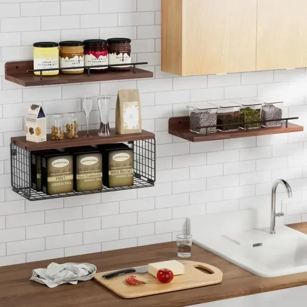Multifunctional Wall-Mounted Cabinet Rack for Kitchen & Bathroom - Image 6