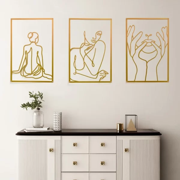 Nordic Iron Wall Hanging - Modern Home Decor Accessories