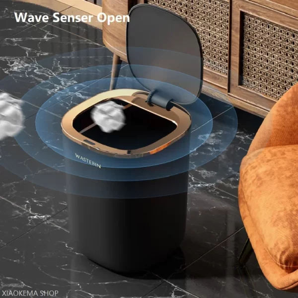 12L Automatic Trash Bin Bathroom Smart Sensor - Image 3